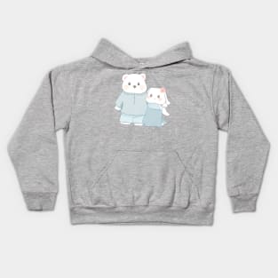 Bear and Bunny tied a knot | Bunniesmee Kids Hoodie